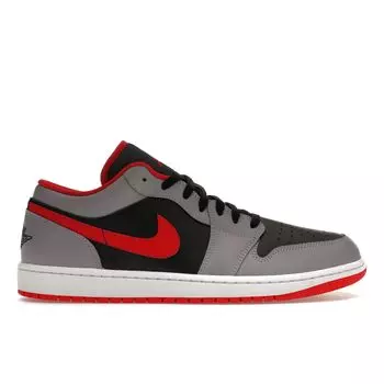 Мужские кроссовки Air Jordan 1 Low Cement Fire Red Серый Черный Цементно-серый 553558060 44
