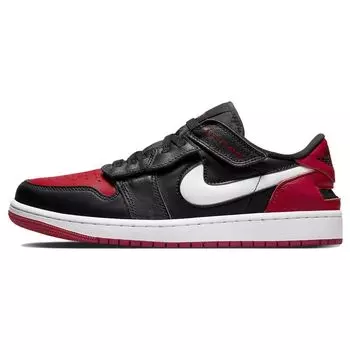 Мужские кроссовки Air Jordan 1 Low FlyEase Alternate Bred Toe Black Gym-Red White DM1206-066 44.5