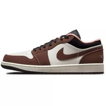 Мужские кроссовки Air Jordan 1 Low Mocha коричневые светло-шоколадные Crimson-Bliss DC6991-200 44