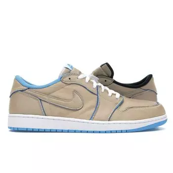 Мужские кроссовки Air Jordan 1 Low SB Desert Ore Tan Royal-Blue Dark-Powder-Blue CJ7891-200