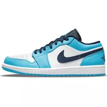 Мужские кроссовки Air Jordan 1 Low UNC Синий Белый Университет-Синий 553558-144 40