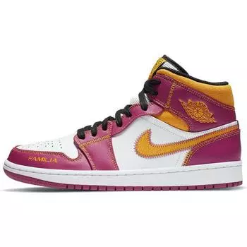 Мужские кроссовки Air Jordan 1 Mid Da de Muertos фиолетовые DC0350-100