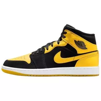 Мужские кроссовки Air Jordan 1 Mid SE New Love 2025 Желтый Черный Varsity-Maize HJ6654-071 40.5