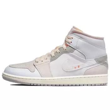 Мужские кроссовки Air Jordan 1 Mid SE Inside Out White Montreal-Grey Phantom DM9652-100 41