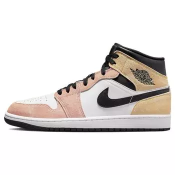 Мужские кроссовки Air Jordan 1 Mid SE Flight Club розовые солнечные часы Magic-Ember DX4332-800 41
