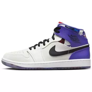 Мужские кроссовки Air Jordan 1 Mid SE Valentines Day Flowers White Sail Black FD4330-101 40