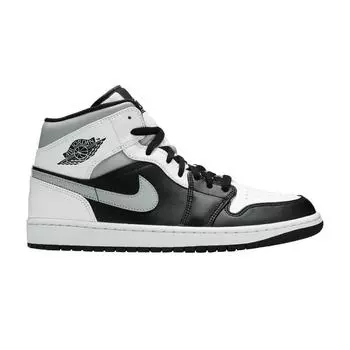 Мужские кроссовки Air Jordan 1 Mid White Shadow Серые 554724-073