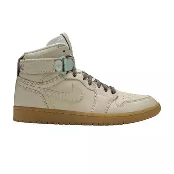 Мужские кроссовки Air Jordan 1 Retro Hi Strap N7 кремовые светло-кремовые Gum-Yellow-Emerald-Rise-Light-Cream AR4410-207
