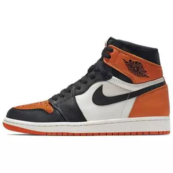 Мужские кроссовки Air Jordan 1 Retro High OG Shattered Backboard 2025 Оранжевый Черный Парусный DZ5485-008 44