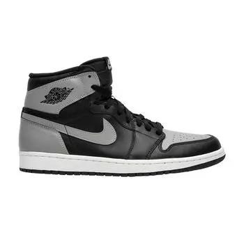 Мужские кроссовки Air Jordan 1 Retro High OG Shadow 2013 Черные Мягко-Серые 555088-014