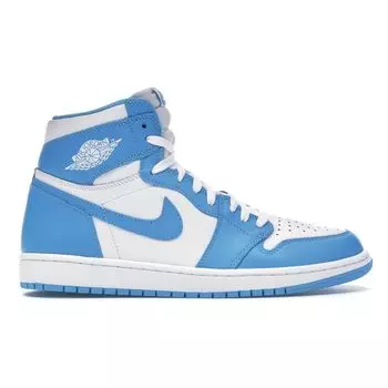 Мужские кроссовки Air Jordan 1 Retro High OG UNC Белый Темно-Порошковый 555088-117 44