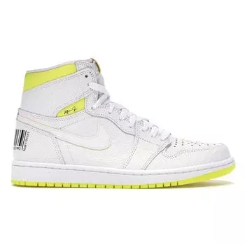 Мужские кроссовки Air Jordan 1 Retro High OG First Class Flight Белый Черный-Университет-Красный-Динамический-Желтый 555088-170 42