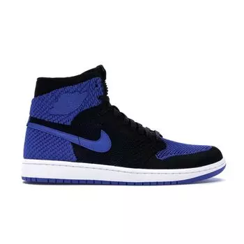 Мужские кроссовки Air Jordan 1 Retro High OG Flyknit Royal Black Game-Royal-White 919704-006