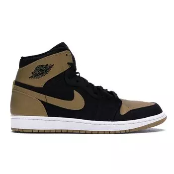 Мужские кроссовки Air Jordan 1 Retro High Melo Черный Металлик-Золото-Белый 332550-026