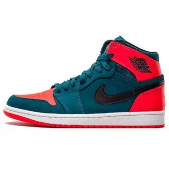 Мужские кроссовки Air Jordan 1 Retro High Russell Westbrook Green Teal Black-Infrared23-White 332550-312