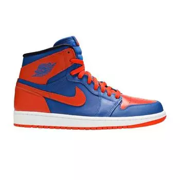 Мужские кроссовки Air Jordan 1 Retro High OG Knicks синие Game-Royal Team-Orange-Gm-Ryl 555088-407