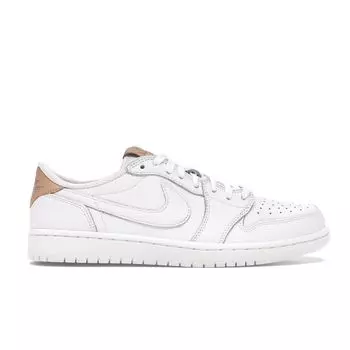 Мужские кроссовки Air Jordan 1 Retro Low OG Premium White Tan White-Vachetta-Tan 905136-100