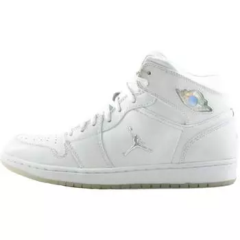 Мужские кроссовки Air Jordan 1 Retro White Chrome 2002 Metallic-Silver 306000-101
