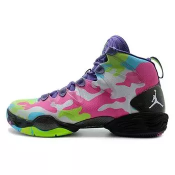 Мужские кроссовки Air Jordan 28 SE Bel Air Multi-Color Court-Purple White 616345-580