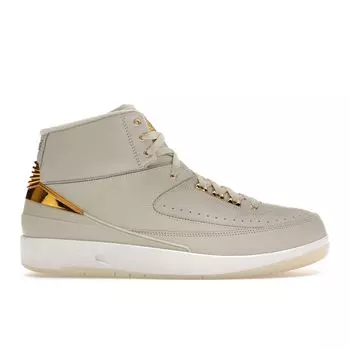 Мужские кроссовки Air Jordan 2 Quai 54 Tan светло-костный металлик-золотисто-белый 866035-001