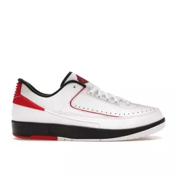 Мужские кроссовки Air Jordan 2 Retro Low Chicago 2016 Белый Черный-Университет-Красный 832819-101