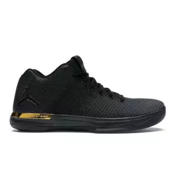 Мужские кроссовки Air Jordan 31 Low Black Антрацит-Металлик-Золото 897564-023
