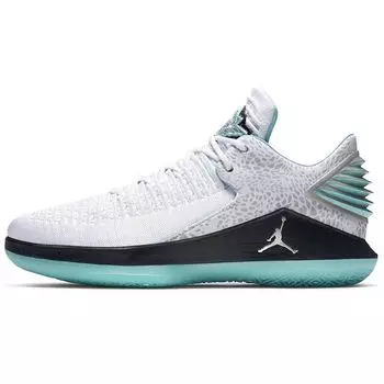 Мужские кроссовки Air Jordan 32 Low Guo Ailun PE Teal Black Metallic-Silver-Multicolor AH3347-101