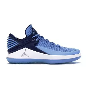 Мужские кроссовки Air Jordan 32 Low Win Like 82 синие университетские, темно-синие, темно-синие, белые AA1256-401