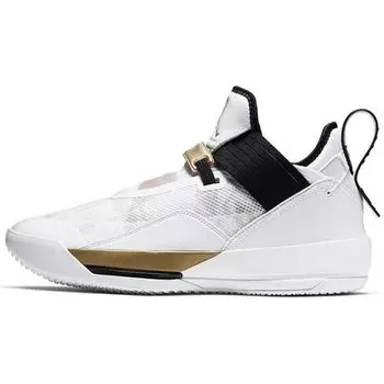 Мужские кроссовки Air Jordan 33 SE EP FIBA Белое Золото Черный CK4464-100