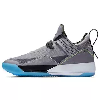Мужские кроссовки Air Jordan 33 SE PF Cement Grey Black-Sail-Volt CD9561-007