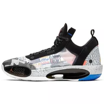 Мужские кроссовки Air Jordan 34 Low Heritage Black Laser-Orange White CZ7745-008