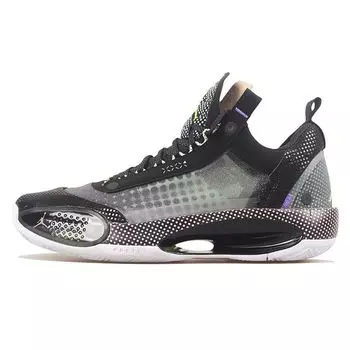 Мужские кроссовки Air Jordan 34 Low PD PF Halftone Dots Black White Vapor-Green CZ7751-013