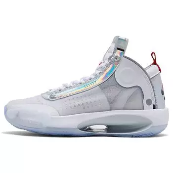 Мужские кроссовки Air Jordan 34 PF Unite Белый металлик-серебристый BQ3381-101 40
