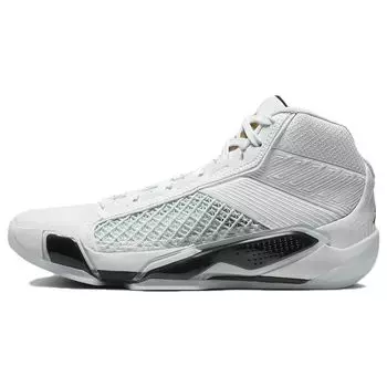 Мужские кроссовки Air Jordan 38 FIBA Белый металлик-золото Чистая платина FN7481-100 44.5
