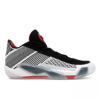 Мужские кроссовки Air Jordan 38 Low Fundamental 2.0 Белый Черный Сирена-Красный FD2326-101 43