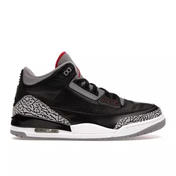 Мужские кроссовки Air Jordan 3 Retro Cement 2011 Black Varsity-Red Cement-Grey 136064-010