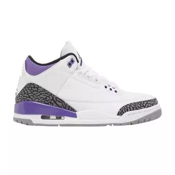 Мужские кроссовки Air Jordan 3 Retro Dark Iris белые черные цементно-серые CT8532-105 47.5