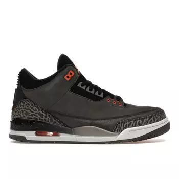 Мужские кроссовки Air Jordan 3 Retro Fear Pack Серые Nght-Stdm Ttl-Orng-Blck-Ntrl-G 626967-040