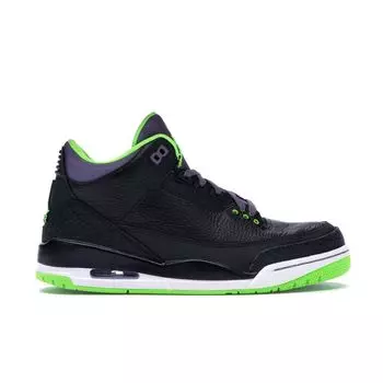 Мужские кроссовки Air Jordan 3 Retro Joker черные Elctrc-Grn-Cnyn-Prpl-Wht 136064-018