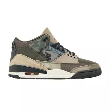 Мужские кроссовки Air Jordan 3 Retro Patchwork коричневые темно-ореховые разноцветные DO1830-200
