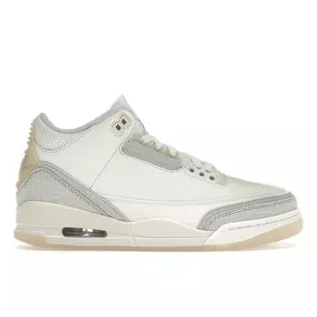 Кроссовки Air Jordan 3 Retro SE Craft Ivory Unisex, белые, серо-кремовые FJ9479-100 47.5