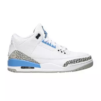 Мужские кроссовки Air Jordan 3 Retro UNC сине-белые Valor-Blue CT8532-104 42