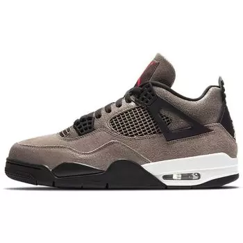 Мужские кроссовки Air Jordan 4 Retro Taupe Haze коричнево-масляно-серые Off-White DB0732-200