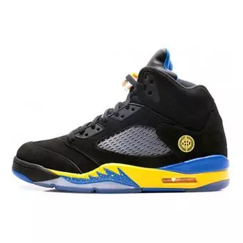 Мужские кроссовки Air Jordan 5 Retro Shanghai Shen Black Varsity-Royal-Varsity-Maize 136027-089