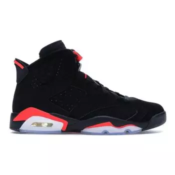 Мужские кроссовки Air Jordan 6 Retro Infrared 2019 Черный Инфракрасный-23-Черный 384664-060 42.5