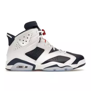 Мужские кроссовки Air Jordan 6 Retro Olympic 2024 сине-белые университетско-красные CT8529-164 44
