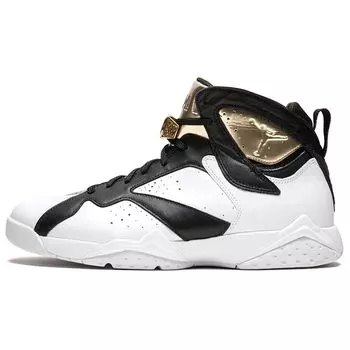 Мужские кроссовки Air Jordan 7 Retro Champagne Белый Металлик-Золото-Черный 725093-140
