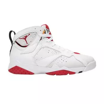 Мужские кроссовки Air Jordan 7 Retro Hare 2015 Белый Светло-Серебристый-Настоящий Красный 304775-125