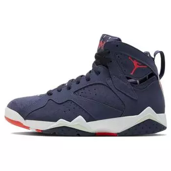 Мужские кроссовки Air Jordan 7 Retro Quai 54 Синие Нейтрально-Индиго Ярко-Малиновые DV0577-500 44.5