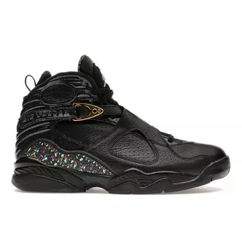 Мужские кроссовки Air Jordan 8 Retro C&C Confetti черный металлик-золотой-антрацит 832821-004